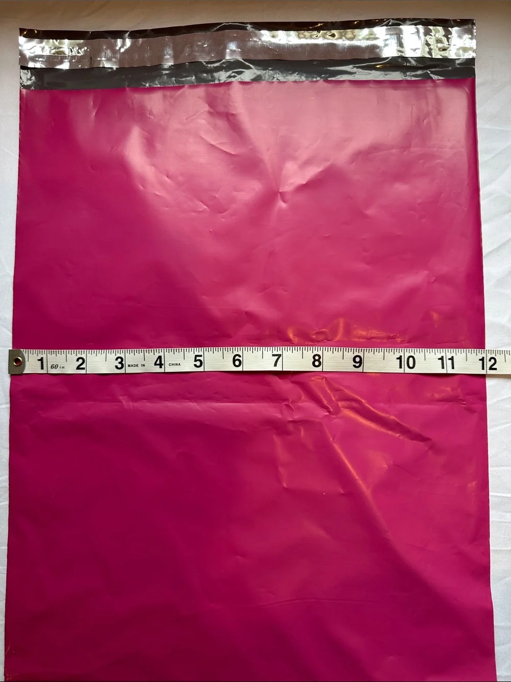 Solid Hot Pink Poly Mailers 12